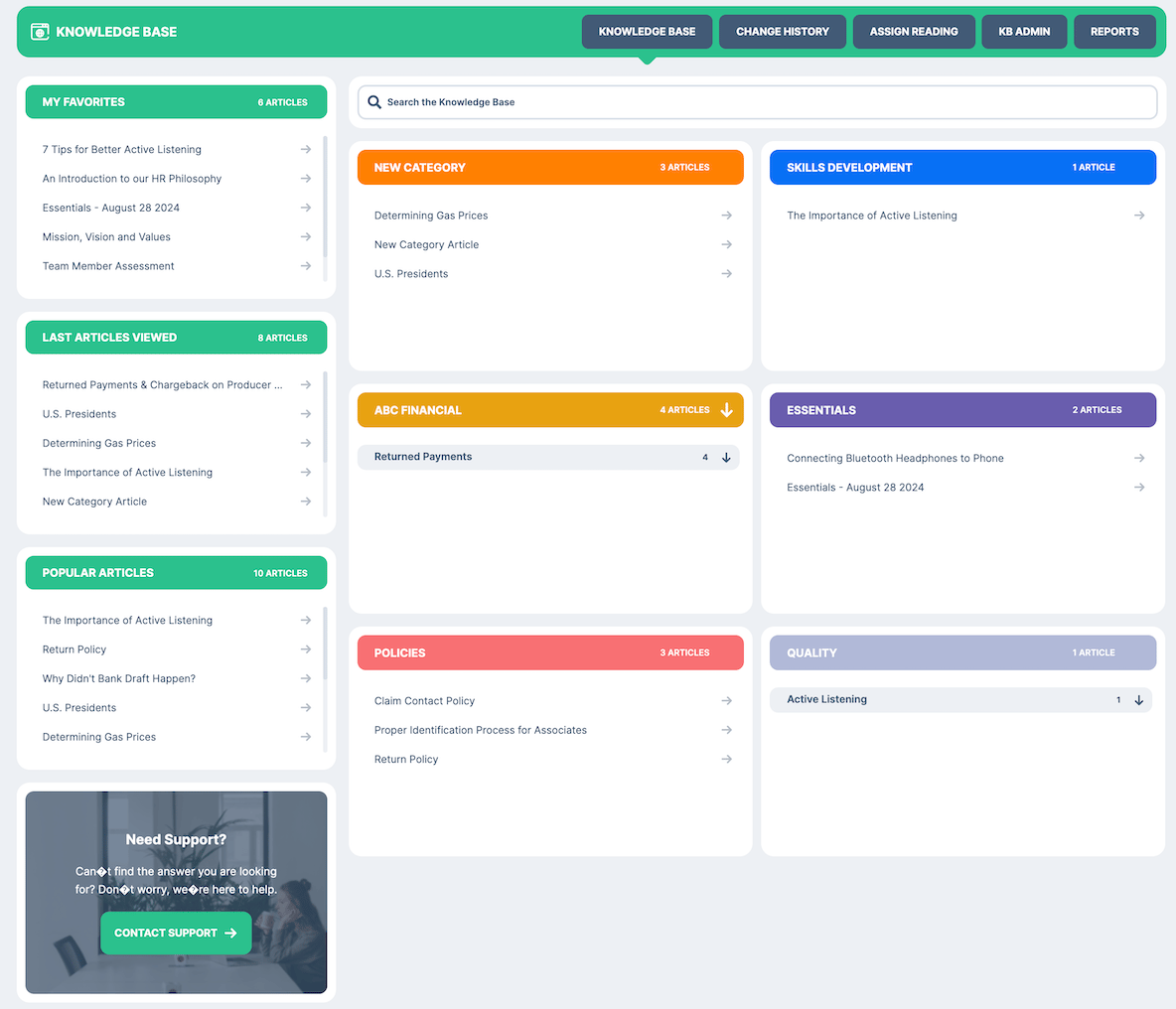 Streamline knowledge access with our tools—easy, up-to-date, shared info boosts team strength and smooths operations.